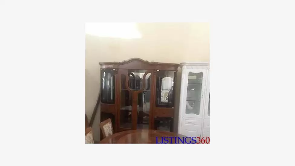 Brown Bv Wine Cabinet And Dining Table