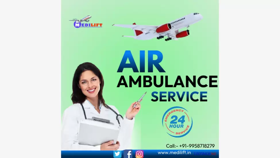 Hire an Amazing and Reliable Air Ambulance Service in Siliguri by Medilift